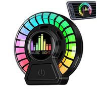 Diffuseur de parfum pour voiture - Diffuseur de grille d'aération avec | Désodorisant de voiture avec éclairage, éclairage d'ambiance coloré avec motif musicien, lampe de ventilation rechargeable
