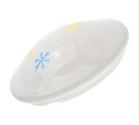 Diffuseur de Plafonnier LED Rond en PVC 26x26x7 CM Blanc | Surface Lisse sans Bavure, Installation Facile, Protection la Poussière, Éclairage Uniforme