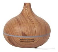 Diffuseur d'Huile Essentiel LED avec Finition Bois, Ambiance Parfumée et Élégante pour Maison - GIMAR - ALTOBUY Marron G