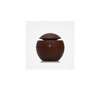 Diffuseur d'Huiles Essentielles 130ml 95×100mm Humidificateur d'air en Bois pour Maison Bureaux Brun