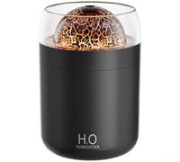 Diffuseur d'Huiles Essentielles 500ml Lumière LED(Black) | Technologie , fonctionnement silencieux <36dB, pour idéal pour le sommeil, bureau, tank 500ml