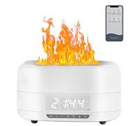 Diffuseur d'huiles essentielles à effet de flamme simulée, avec arrêt automatique et possibilité de recharger, idéal pour les salles de sport, les chambres