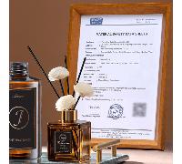 Diffuseur d'huiles essentielles aromatiques avec bâtonnets en rotin sans flamme, format hôtel 1,8" x 5,5", fragrance de longue durée, convient aux maisons, chambres, halls, salles de bain et divers li