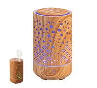 Diffuseur d'Huiles Essentielles, Diffuseur de Parfum d'Ambiance avec Brume Fine et Lumière LED, Humidificateur d'air Silencieux pour Chambre Salon Bureau Maison