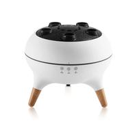 Diffuseur d'huiles essentielles LED néon jellyfish blanc - Humidificateur à ultrasons multifonctions avec effet fumée & lumière colorée
