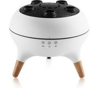 Diffuseur d'huiles essentielles LED néon jellyfish blanc - Humidificateur à ultrasons multifonctions avec effet fumée & lumière colorée (4 jets, 36-45dB, commande mécanique/à distance) Blanc G
