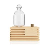 Diffuseur D'huiles Essentielles Par Nébulisation, Sans Fil, Sans Eau, Pour Aromathérapie, Avec Bois Et Verre, Idéal Pour