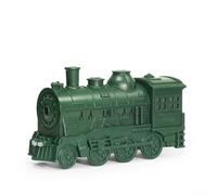 Diffuseur d'huiles essentielles style train 300 ml avec effet de flamme et anneaux de brumisation pour humidificateur d'aromathérapie dans les espaces de vie (norme britannique vert)