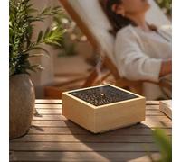 Zen'Arôme - Diffuseur Ultrasonique Style Japonais - Kaori -Diffuseur Senteurs et Huiles Essentielles - Base en Bois Véritable - Assainit l’Air - Idée Cadeau