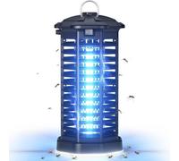 Diffuseur électrique d'insectes - Piège à moustiques à lumière UV - Lutte contre les nuisibles - Étanchéité IPX4 - 4200 V - Noir