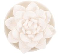 Diffuseur en Plâtre pour Huiles Essentielles Fleur Blanc 8,5cm | Galet Diffuseur Huile Essentielle, Parfum Personnalisé Longue Durée, Maison et Salles de Bains