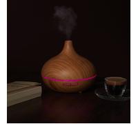 Diffuseur - HOME DECO FACTORY - Finition Bois - LED - Marron