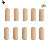 Diffuseur Huiles Essentielles Bois, 10 Pièces Diffuseur Huile Essentielle, Galet Diffuseur Huile Essentielle, Diffuseur D'aromathérapie De Forme Cylindrique en Bois pour Bureau De Voiture
