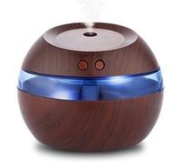Diffuseur Huiles Essentielles Electrique Ultrasons 290ML Arrêt Automatique Portable pour SPA Massage Yoga Maison Bureau Famirosa Brun G