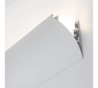Diffuseur LED en aluminium pour éclairage indirect, moulure de corniche montée en surface pour cuisine et couloir, longueur 3,5 m