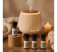 Diffuseur lina usb + 4 he eucalyptus, arbre à thé, lavandin, pin