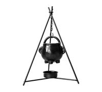 Diffuseur pour chaudière en fer noir - Chauffe- avec brûleur à huile | Chauffe-eau suspendu en céramique pour sorcière avec parfums légers pour le thé, décoration d'Halloween, bureau pour moi