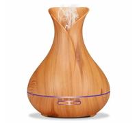 Diffuseur ultrasonique - Platinet - PADYM010LW - Bois clair - 400 ml - Humidificateur et ioniseur d'air