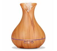 Diffuseur ultrasonique - Platinet - PADYM010LW - Bois clair - 400 ml - Humidificateur et ioniseur d'air