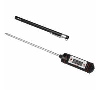 Metaltex – Thermomètre de cuisson à sonde électronique avec protection – Noir/Argent – Inox