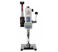 Digital Force Gauge with Manual Push Pull Test Stand - 500N/1000N Capacity, 75mm Stroke, USB Data Output, Ideal for Electronics and Automotive Testing(B,500N)