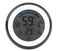 Digital Thermometer Hygrometer, Indoor Temperature Humidity Meter (Black)