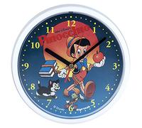 DigiTech Numérique Tech Wall Clock Horloge Murale, Plastique, Plastique, Weiß Pinocchio, 21 x 4 x 21 cm
