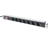 Digitus 19" Bandeau de prises de courant, 250 V, 50/60 Hz, 16 A, 2 m, noir, 482.6 mm (19 ")