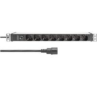 DIGITUS 8-Fach Steckdosenleiste 1HE PDU, IEC C14 St. IT