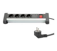 Digitus Bloc 4 prises de bureau avec 2 raccords USB