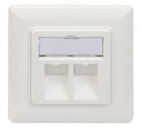 Digitus DN-93801-1 prise de courant RJ-45 Blanc, Boîte de jonction