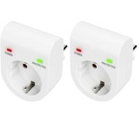 DIGITUS DN-95400 - Adaptateur de Protection Contre Les surtensions - 1 unité - 16 A / 230 V / 50 Hz - Max. 3.500 W - Indicateur d'état LED - Courant de Fuite Max. 13.500 A - Blanc (Lot de 2)
