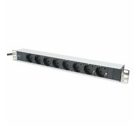 Digitus Bloc multiprise 19 pouces DN-95401 – 8 prises CEE7/7 1U 16A 4000W