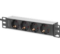 DIGITUS DN-95418 - Bloc multiprise 10", 1 U, 4 prises