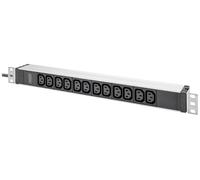 Digitus DN-95426 19 pouces Multiprise 1 UH prise C13 10A adapté à une baie de profondeur: à partir de 300 mm aluminium, aluminium