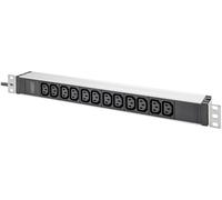 Digitus Multiprise 19 pouces DN-95426 – 1U 12 prises C13 10A aluminium pour baie ≥300 mm
