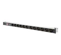 Digitus Bâti de prises DN-95435 12 prises aluminium interrupteur protection contre les surtensions