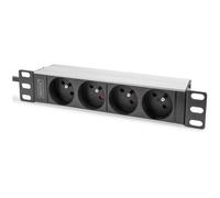 Digitus Multiprise 10" avec profilé aluminium, 4 prises CEE 7/5