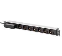 Digitus PDU Rack 19 pouces DN-95439 – 7 prises Schuko, disjoncteur 16A, aluminium
