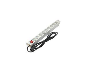 DIGITUS Professional A-19-STRIP-4-IMP - Unité de distribution d'alimentation (rack-montable) - CA 250 V - entrée : IEC 60320 C14 - connecteurs de
