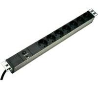 DIGITUS Professional DN-19 PDU-7SO - Bloc multiprise - CA 230 V - Prises de sortie : 7 (CEE 7/4)