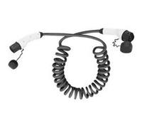 DIGITUS - Rallonge électrique - IEC 62196 Type 2 mâle bouchon de protection pour IEC 62196 Type 2 femelle bouchon de protection - 10 m - noir - spirale, monophasé G
