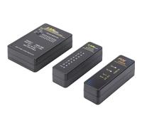 Digitus Testeur de Câble DN-14001-1: RJ45/BNC, Test PoE, Boucle & Distance, LED, avec Adaptateurs BNC & Mallette, Alimentation 9V, Certification CE