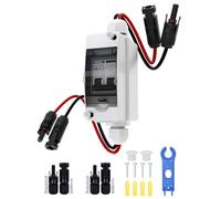 DIHOOL Interrupteur de déconnexion miniature DC 12V-400V avec boîtier IP65 pour MCB solaire Plug-and-Play (1S 30A)
