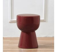 DIHRVTHC Tabouret Jardin Ceramique Table d Appoint Tambour Moderne Siege d Appoint de Balcon Bout de Canape de Salon Stable Support Plante Exterieur Antiderapant Elegant(Rosso)