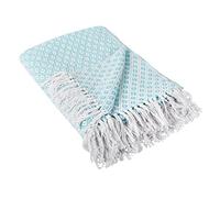 DII 100% Coton Diamant Couvre-lit à Chevrons pour intérieur/extérieur, Camping, barbecues, plages, Couverture de Tous Les Jours
