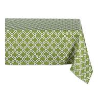 DII 100% Polyester, Anti-déversement, Lavable en Machine, Nappe pour Usage extérieur, 152 x 213 cm, Treillis printanier, pour 6 à 8 Personnes, en Pouces