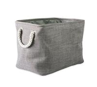DII 5568 Camz37076 Bac de Rangement Pliable en Polyester panaché, Petit, Gris,