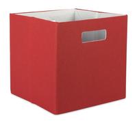 DII Boîte de rangement pliable en tissu rigide pour crèche, bureau et maison (33 x 33 x 33 cm) - Rouille solide