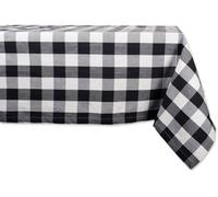DII Buffalo Check Collection Nappe Classique de Ferme 152,4 x 213,4 cm Noir et Blanc